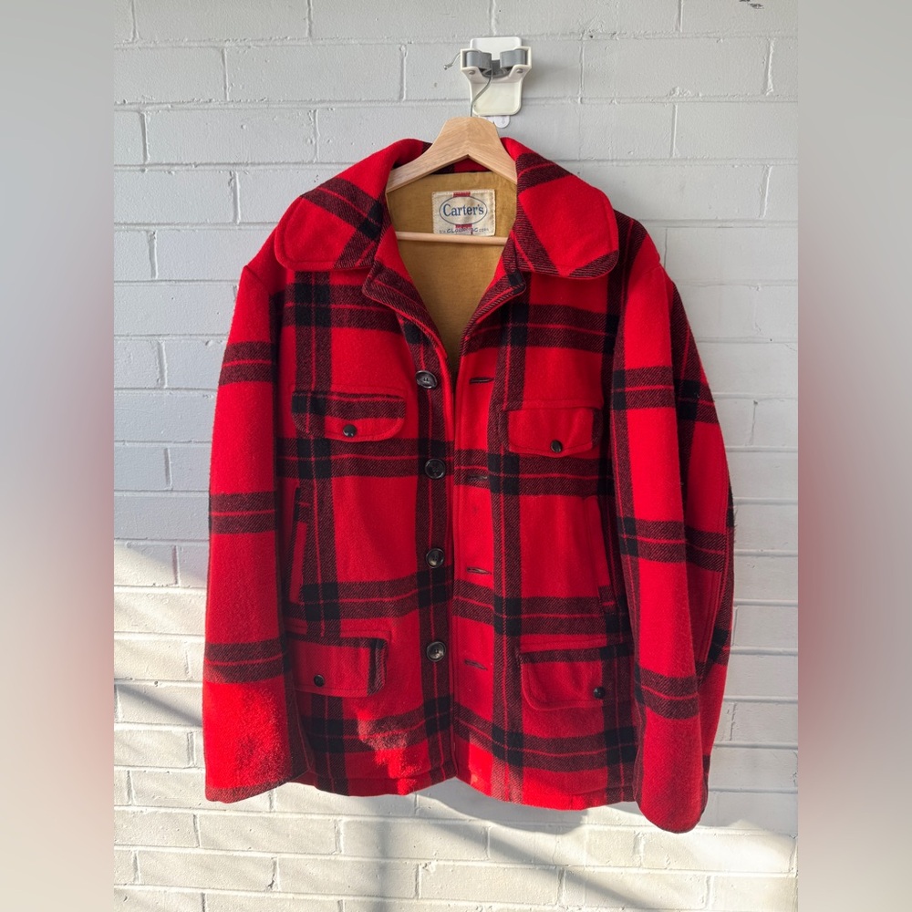 1960’s Carter’s Hunting Jacket - Red Buffalo Plaid